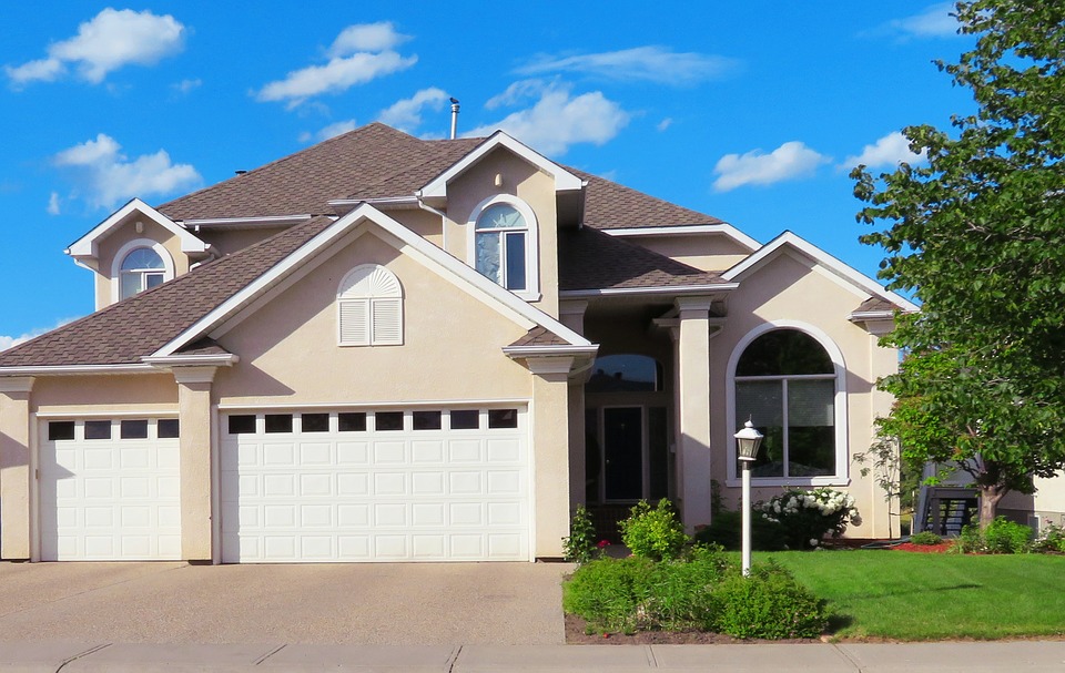 Two-storey home with a double garage